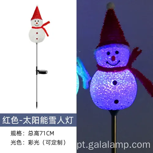 Iluminando luminárias de piso solar festivo de boneco